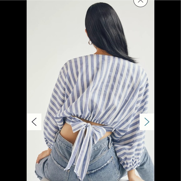 NWT 🦋 Anthropologie Dolan V-Neck Blouse - Picture 2 of 8